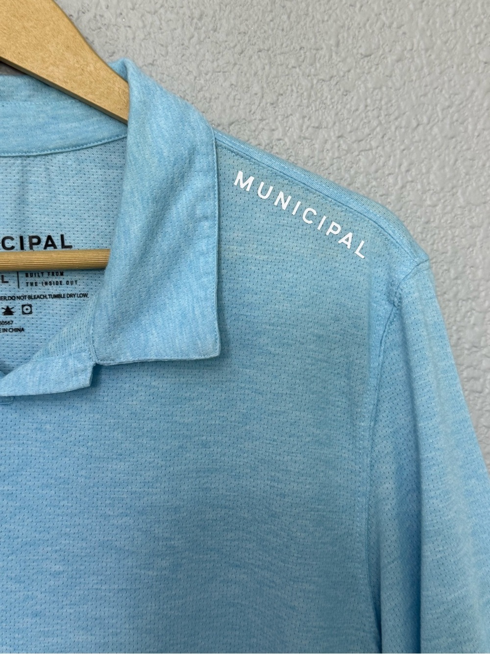 Municipal | Sportcross  Utility Polo Shirt | Powder Blue | Size Large